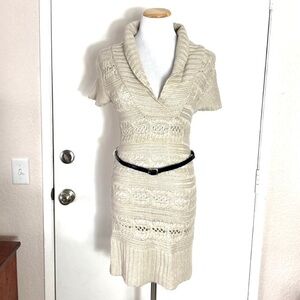 Belted Sweater Dress